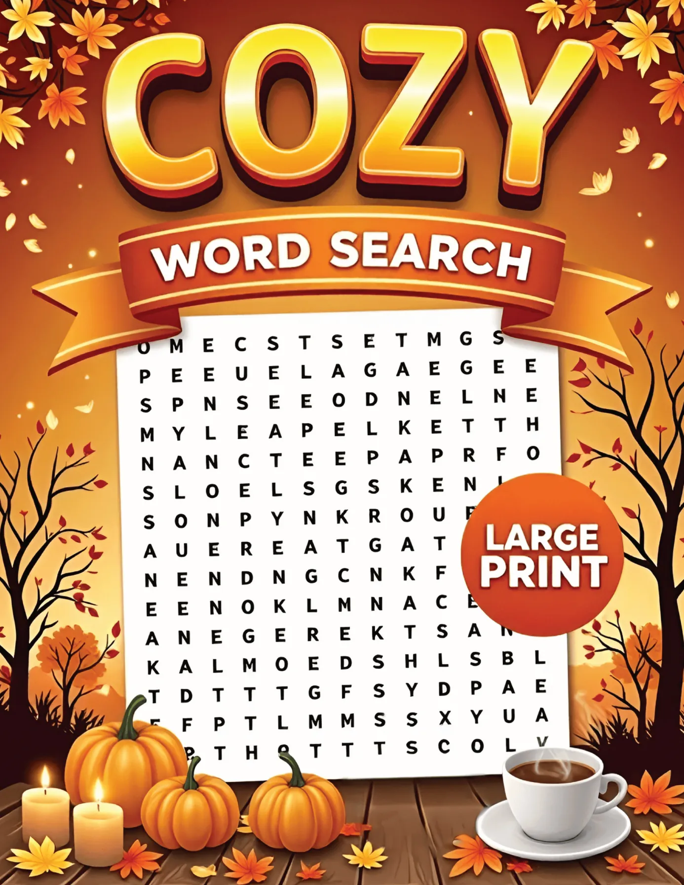 Cozy Autumn Word Search cover