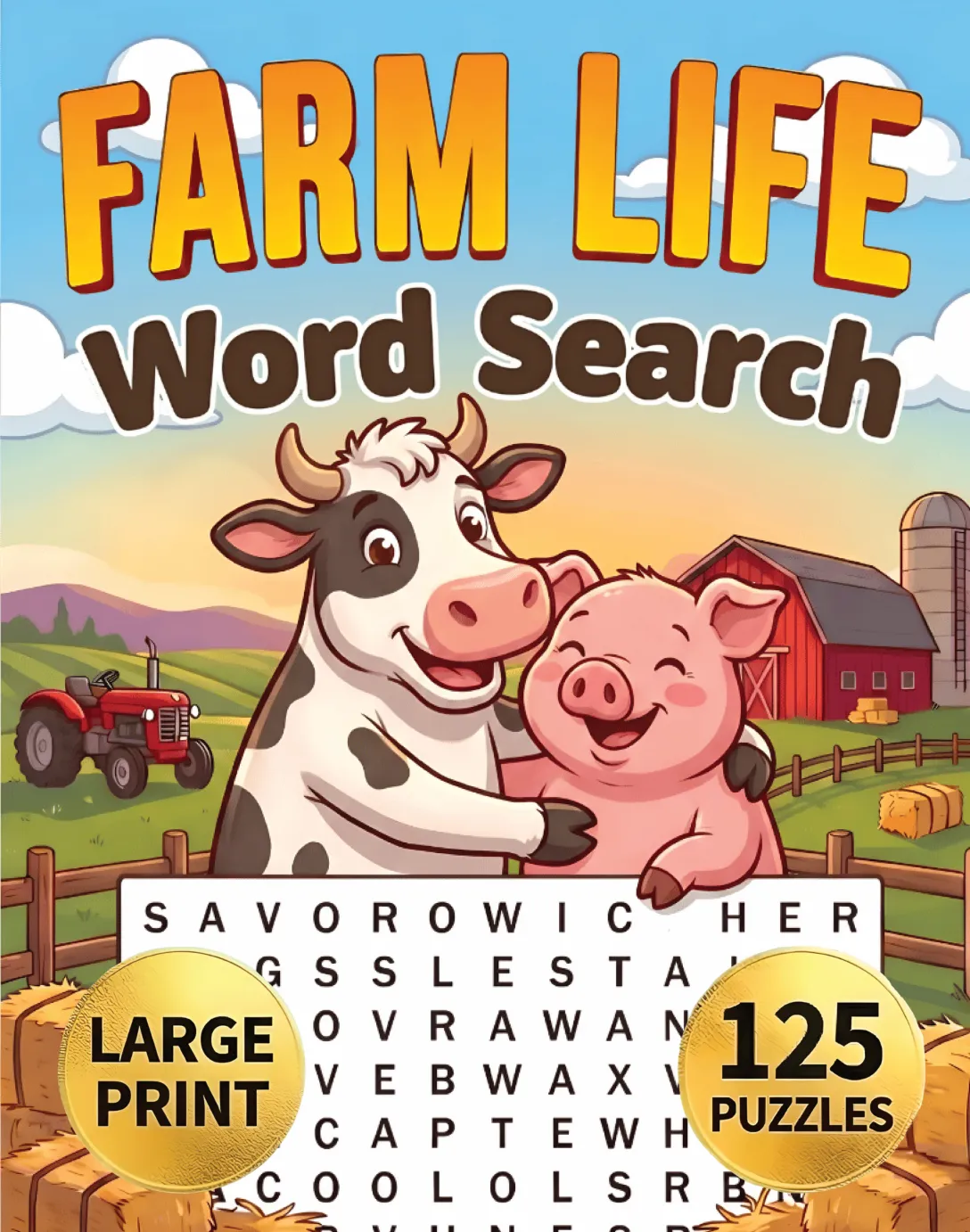 Farm Life Word Search cover