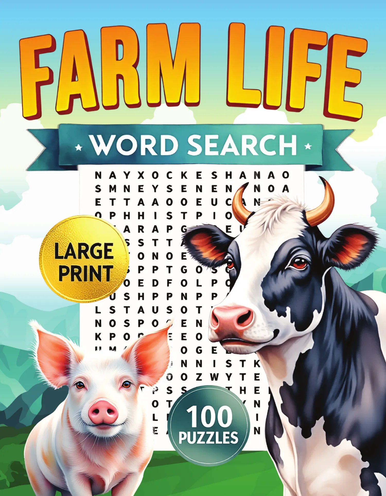 Farm Life Word Search cover