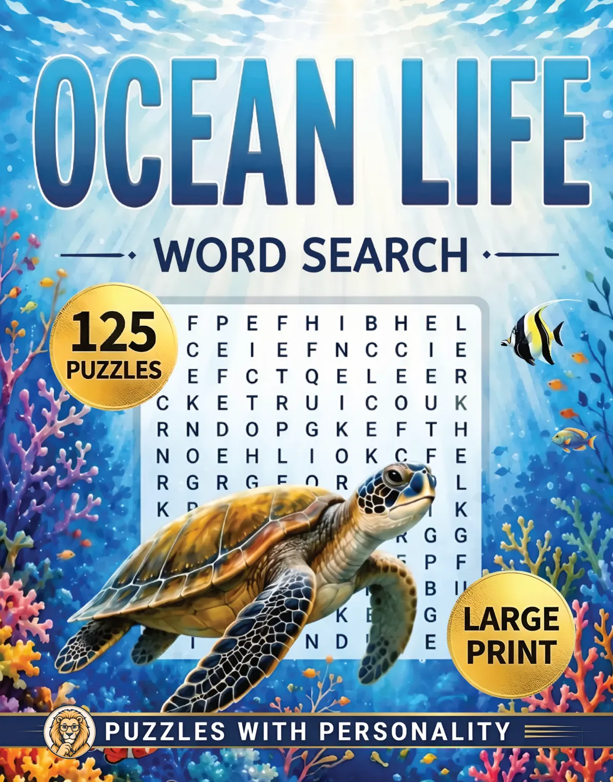 Ocean Life Word Search cover