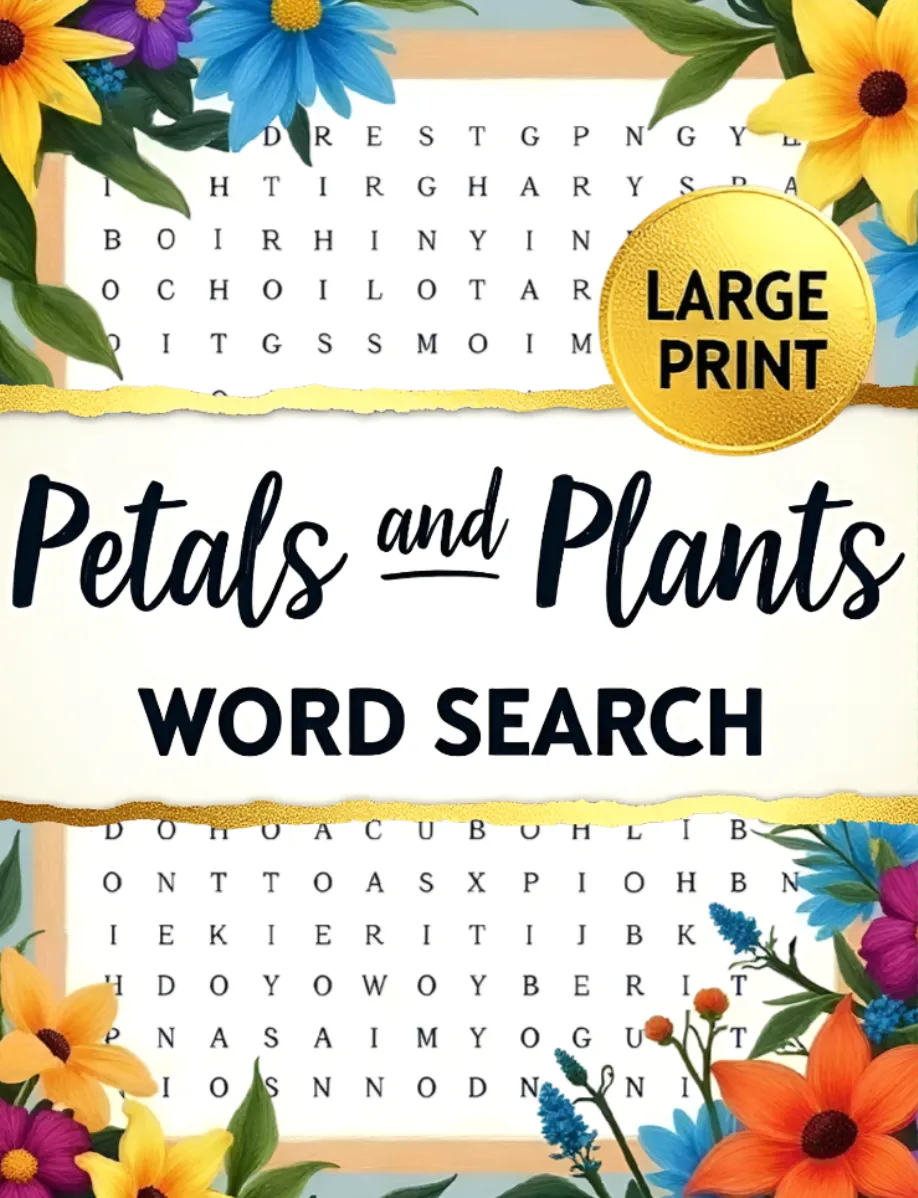 Petals & Plants Word Search cover